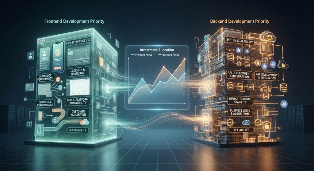 Frontend vs Backend Investment Priority for Startups