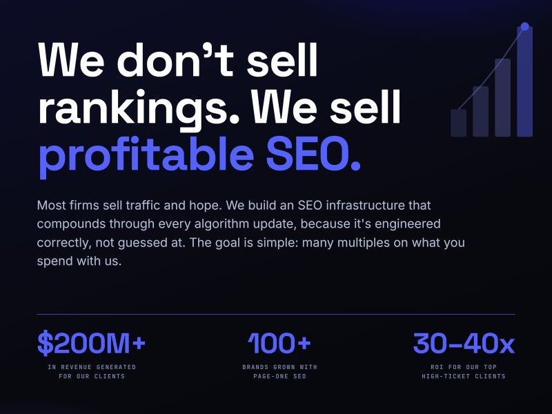 We Don't Sell Keyword Rankings—We Build Real Organic Business Growth