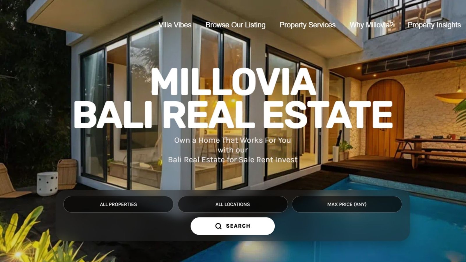 Modern Real Estate E-commerce website development in Bali 1 Real Estate E-commerce website development